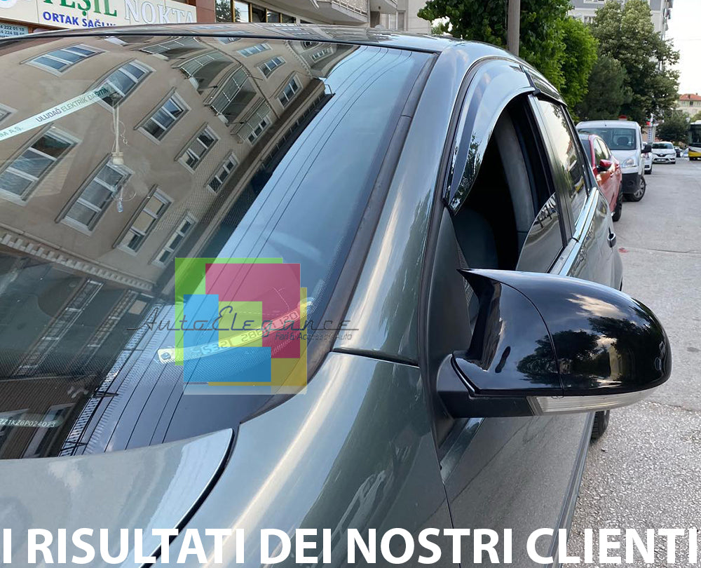VW GOLF 5 V 2003-2008 COVER ADESIVE SPECCHI SPECCHIETTI RETROVISORI NERO LUCIDO