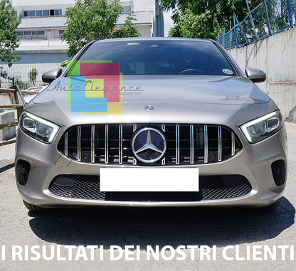 GRIGLIA ANTERIORE MERCEDES CLASSE A W177 MASCHERINA AMG PANAMERICANA SENZA CAMERA