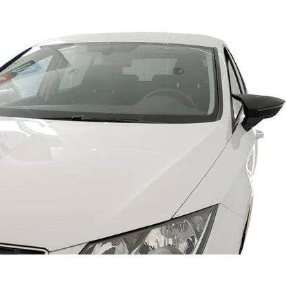 SEAT LEON 5F 2012+ CALOTTE ADESIVE SPECCHI SPECCHIETTI RETROVISORI NERO LUCIDO