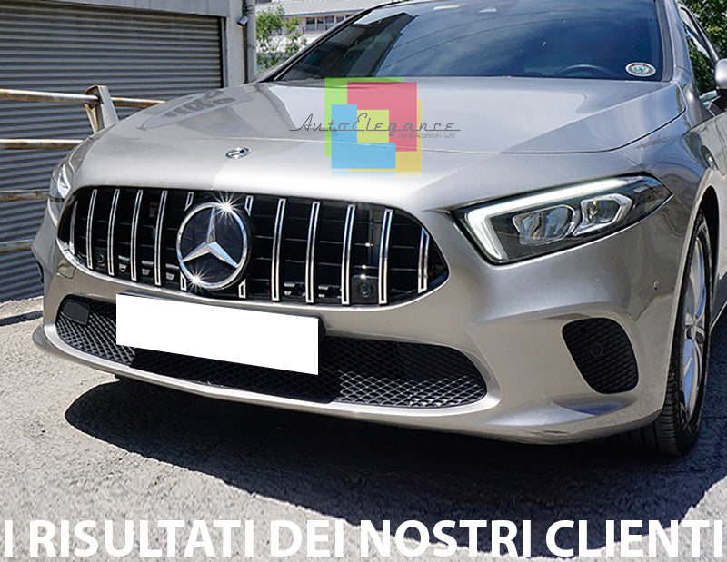 GRIGLIA ANTERIORE MERCEDES CLASSE A W177 MASCHERINA AMG PANAMERICANA SENZA CAMERA