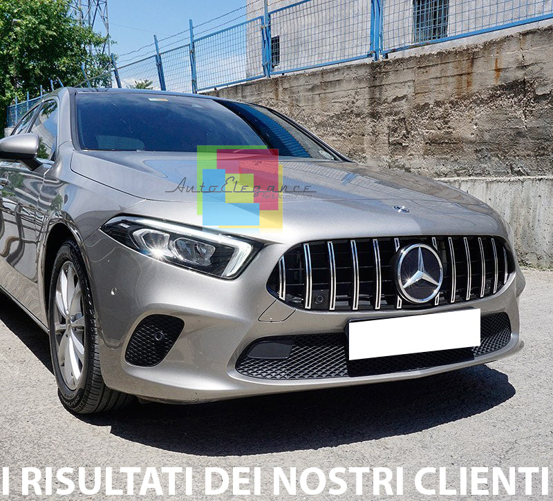 GRIGLIA ANTERIORE MERCEDES CLASSE A W177 MASCHERINA AMG PANAMERICANA SENZA CAMERA