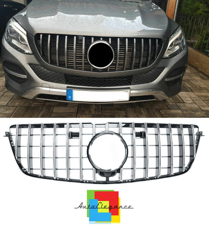 FRONT GRILLE GL W166 X166 GT LOOK GLOSS BLACK CHROME FINISHES NEWS