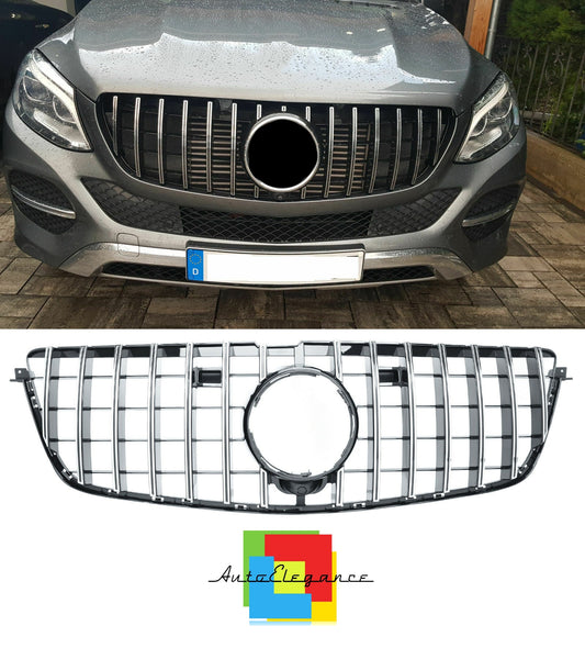 GRIGLIA ANTERIORE GL W166 X166 LOOK GT NERO LUCIDO FINITURE CROMATE NEWS