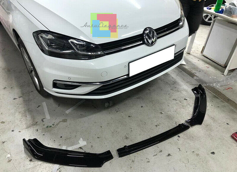 VW GOLF 7 /7.5 2012-2020 FACELIFT SOTTO PARAURTI ANTERIORE LOOK SPORTIVO ABS NERO