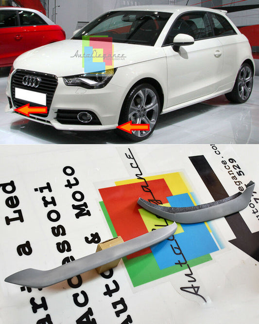 BAFFI SOTTO PARAURTI ANTERIORE AUDI A1 2010-2014 SPOILER DESIGN SLINE S1 RS1 AUTOELEGANCERICAMBI