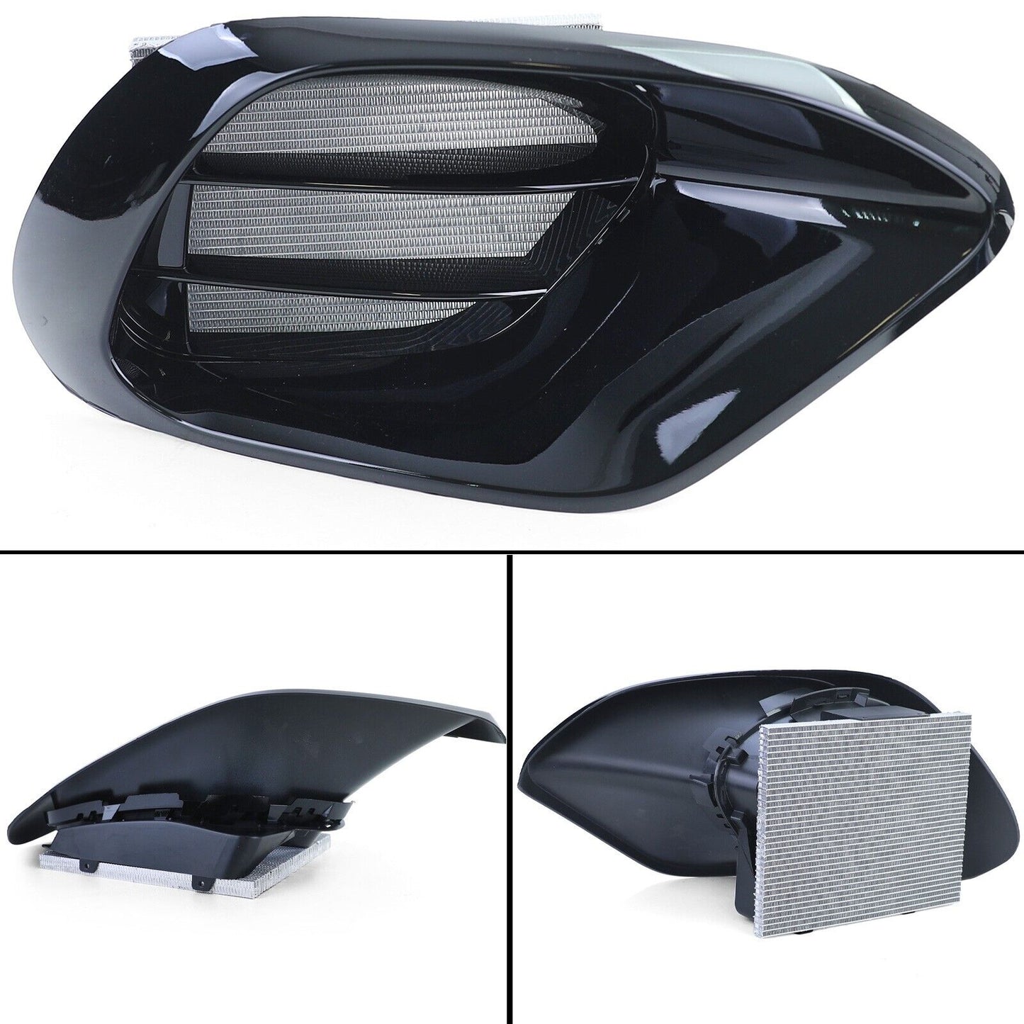 Sports bumper with radiator grille Gloss black for Mercedes CLA C118 from 19