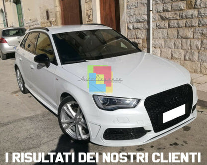 BARRE TETTO PER AUDI A3 8V SPORTBACK 2012-2019 MANCORRENTI NERO LUCIDO ALLUMINIO AUTOELEGANCERICAMBI