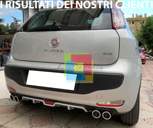 FIAT PUNTO / PUNTO EVO DIFFUSORE SOTTO PARAURTI DIFFUSORE 4 SCARICHI ABS -