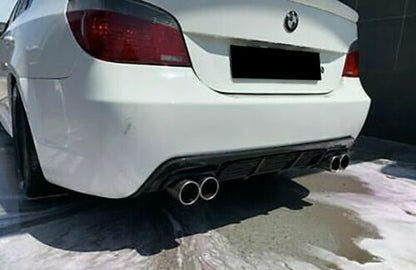 DIFFUSORE M5 TUNING LOOK BMW SERIE 5 E60 E61 03-07 NERO LUCIDO