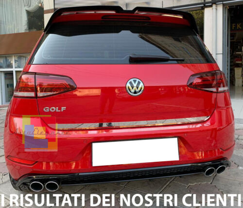VW GOLF 7.5 2017- REAR DIFFUSER UNDER BUMPER FOUR TIP ABS BLACK