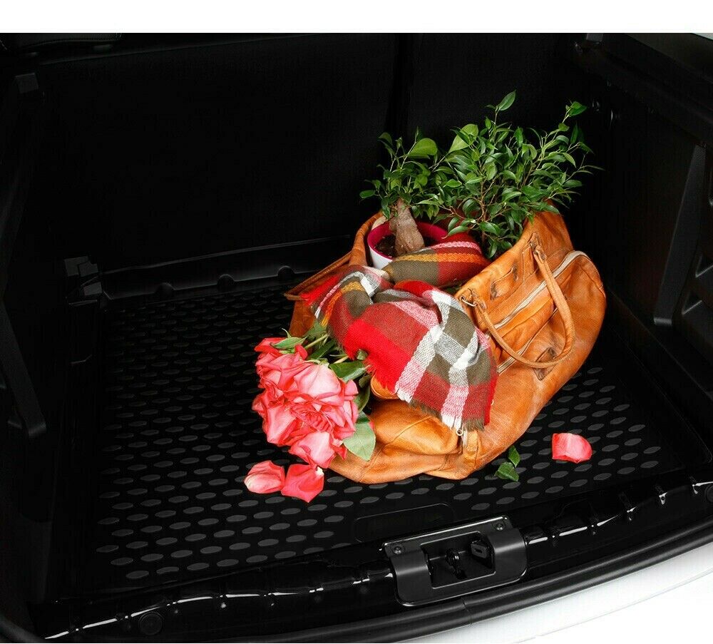 BLACK BOOT MAT Seat Leon III 5F in rubber with edge