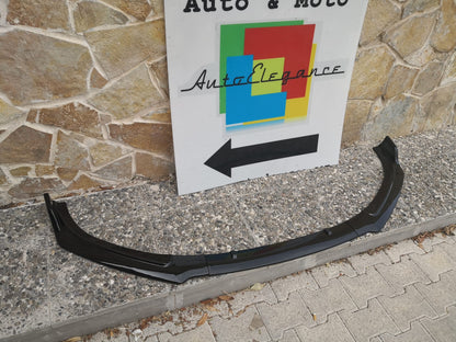 FRONT BUMPER ABS AUDI A6 4A C8 DESIGN RS6 SPLITTER GLOSSY BLACK