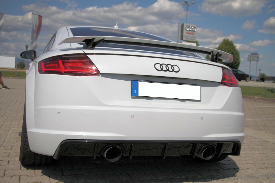 AUDI TT FV MK3 2015+ SLINE DIFFUSORE POSTERIORE SOTTO PARAURTI ESTRATTORE AUTOELEGANCERICAMBI