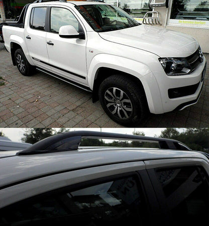 VW AMAROK 2010- BARRE SUL TETTO MANCORRENTI NERI PORTAPACCHI