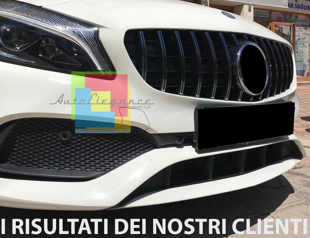 GRIGLIA ANTERIORE MERCEDES CLASSE A W176 2012-2015 CALANDRA AMG PROFILI SATINATI