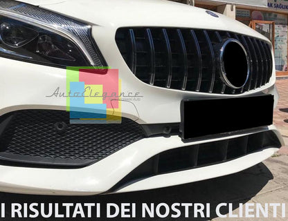 GRIGLIA ANTERIORE MERCEDES CLASSE A W176 2012-2015 CALANDRA AMG PROFILI SATINATI
