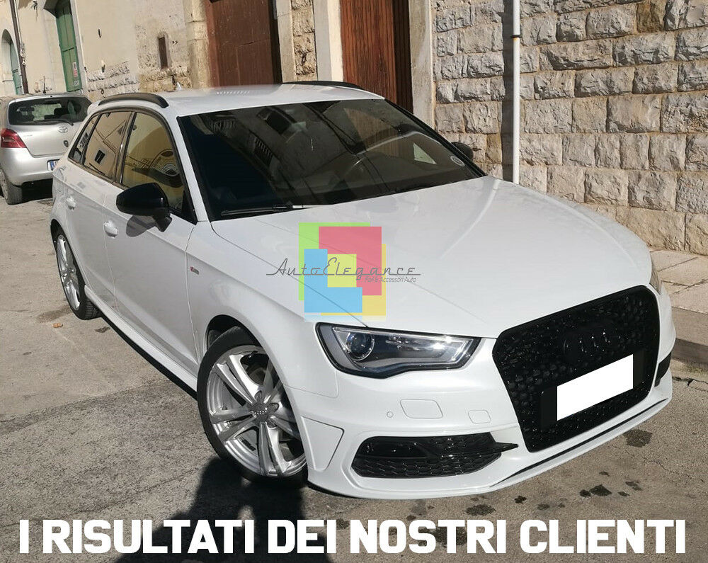 GRIGLIA ANTERIORE BLACK EDITION AUDI A3 8V 2012-2015 CALANDRA RS3 NIDO D'APE