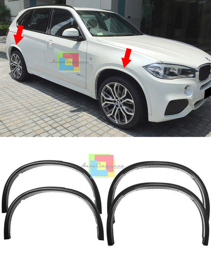 SET 4 PARAFANGHI ALLARGATI PASSARUOTA BMW X5 F15 2014 IN POI LOOK M-SPORT