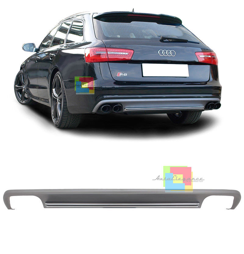 SOTTO PARAURTI AUDI A6 4G C7 2010-2014 AVANT + BERLINA DIFFUSORE POSTERIORE S6 -