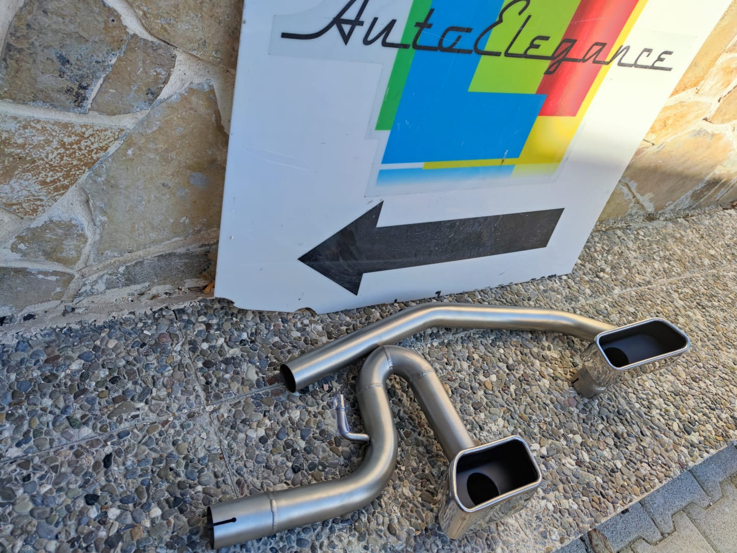 TERMINALI SCARICO COMPLETI PER BMW SERIE 5 F10 F11 INOX M SPORT V8