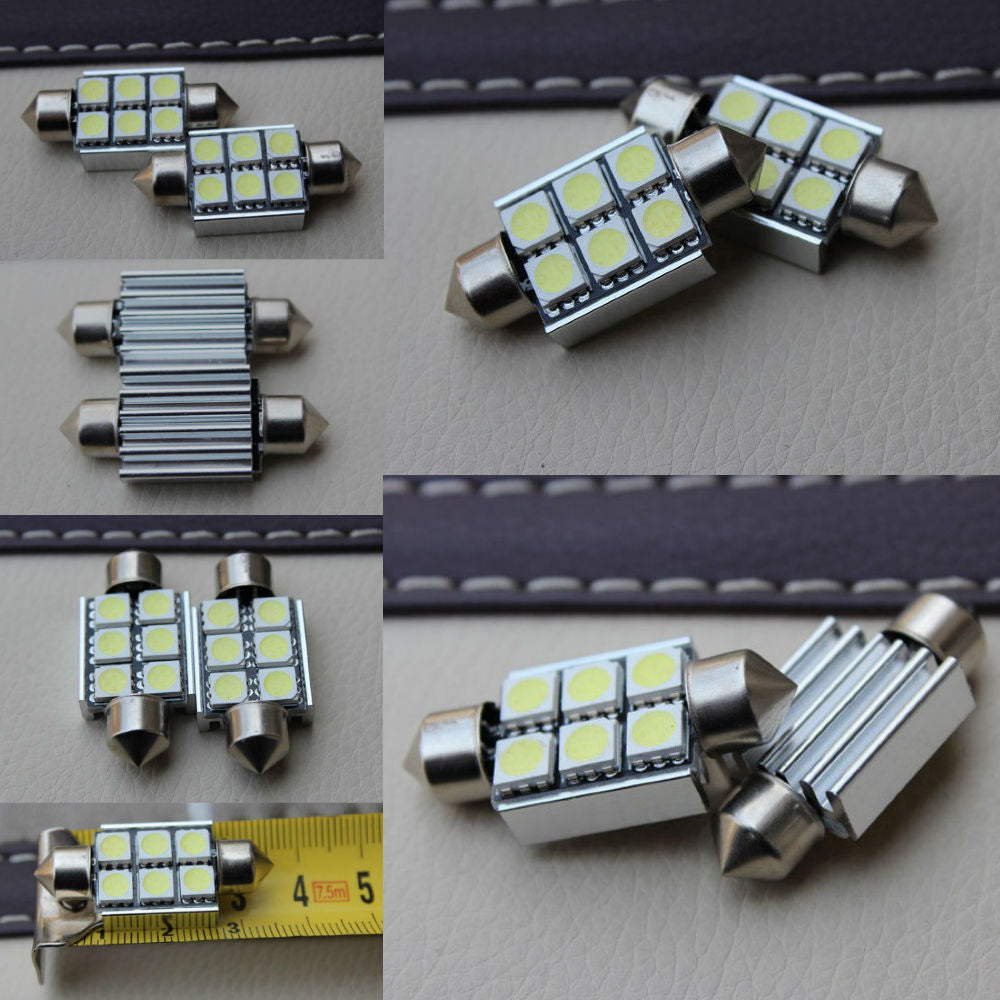 COPPIA LUCI TARGA MITO GIULIETTA ALFA ROMEO CANBUS T10 BIANCO GHIACCIO AUTOELEGANCERICAMBI