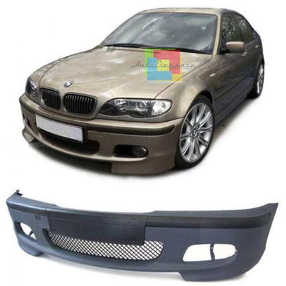 BMW SERIE 3 E46 1998-2005 BERLINA TOURING FRONT PARAURTI ANTERIORE SENZA FENDINEBBIA DESIGN M-TECH AUTOELEGANCERICAMBI