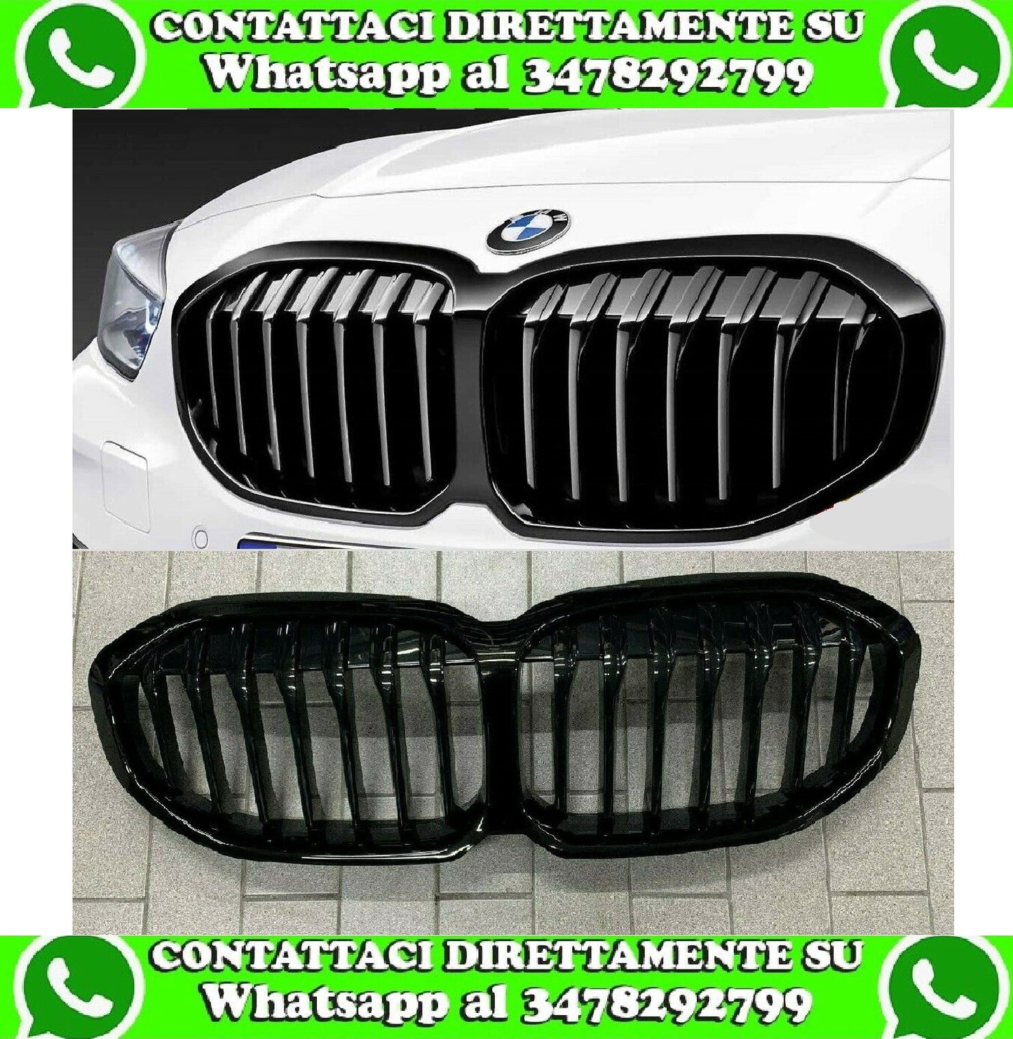 NUOVA GRIGLIA BMW SERIE 1 F40 NERA TOTAL BALCK