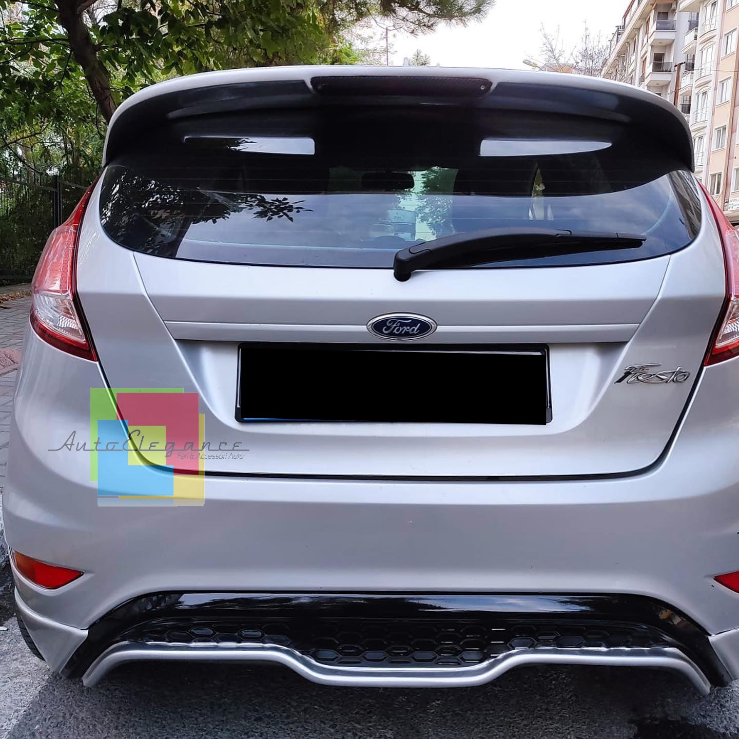 FORD FIESTA VI MK7 2008-2017 SOTTO PARAURTI RS LOOK DIFFUSORE ABS 0042