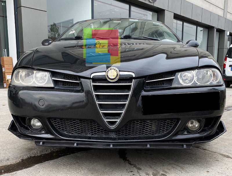 ALFA ROMEO 156 SPLITTER PARAURTI ANTERIORE NERO LUCIDO LOOK RS AUTOELEGANCERICAMBI