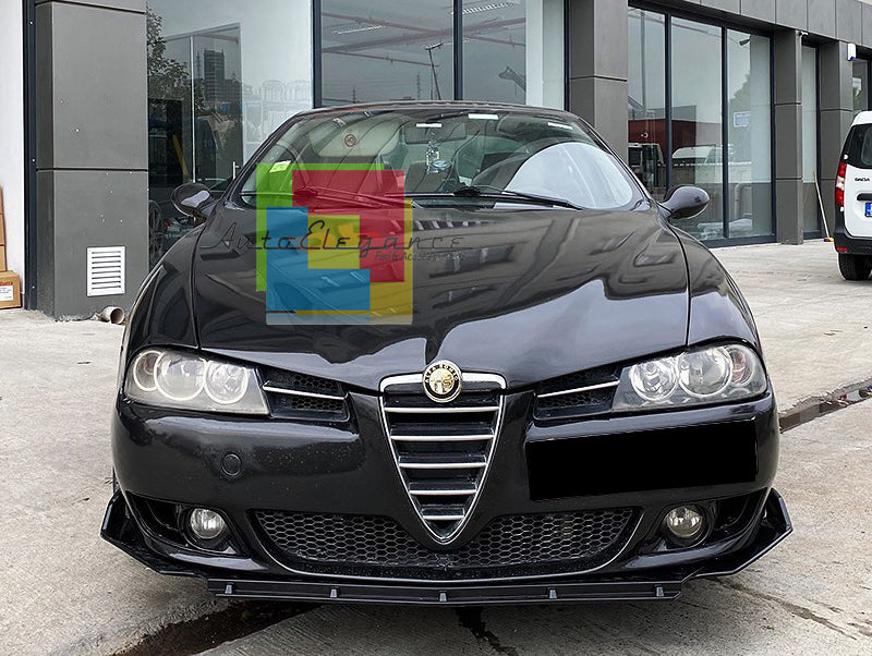ALFA ROMEO 156 SPLITTER PARAURTI ANTERIORE NERO LUCIDO LOOK RS AUTOELEGANCERICAMBI