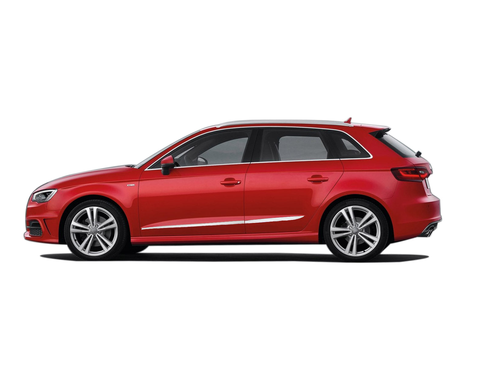 MODANATURE CROMATE LATERALI ADESIVE AUDI A3 8V SPORTBACK 2012+ ACCIAIO INOX