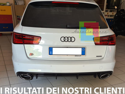 AUDI A6 4G C7 2015-2018 LIFT SOTTO PARAURTI POSTERIORE RS6 DIFFUSORE & TERMINALI AUTOELEGANCERICAMBI