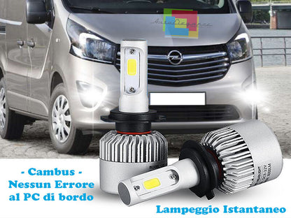 LAMPADE FENDINEBBIA A LED CREE OPEL VIVARO CAMBUS BIANCO GHIACCIO