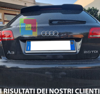 ALETTONE SUL TETTO AUDI A3 8P 04-12 SPORTBACK SPOILER POSTERIORE RS3 AUTOELEGANCERICAMBI