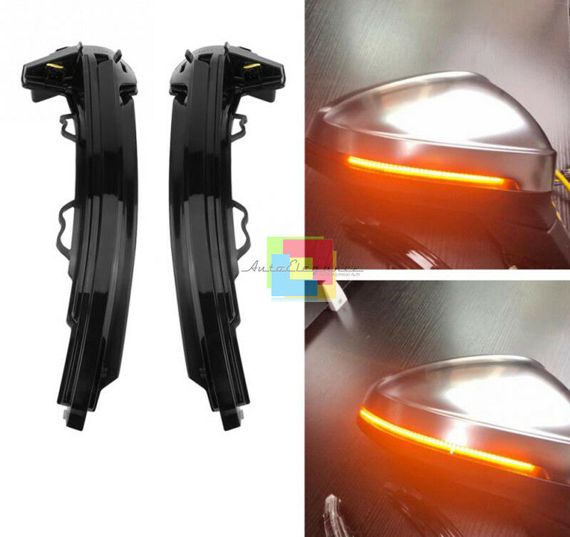 AUDI A3 8V 2012-2018 FRECCIA LED DINAMICA PER SPECCHI LATERALI LOOK FUME AUTOELEGANCERICAMBI