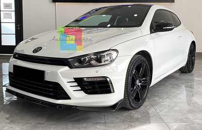 VW SCIROCCO 2008-2017 SPOILER SOTTO PARAURTI LAMA R NERO LUCIDO SPLITTER