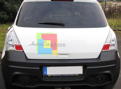 SUZUKI SWIFT III 2005-2010 CHROME / CLEAR REAR LIGHTS LED TAIL LIGHTS