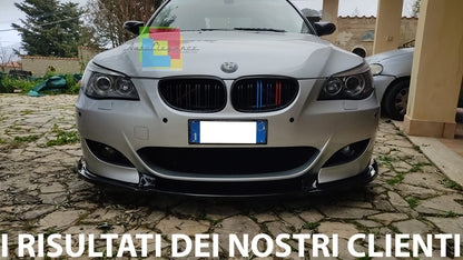 UNDER BUMPER FOR BMW 5 SERIES E60 E61 M5 FRONT SPLITTER ABS GLOSS BLACK BLADE