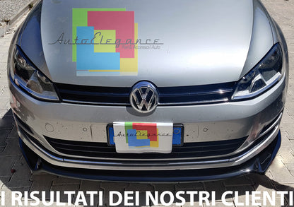 LIP UNDER FRONT BUMPER VW GOLF 7 VII STANDARD 2012-2016 ABS BLACK SPLITTER