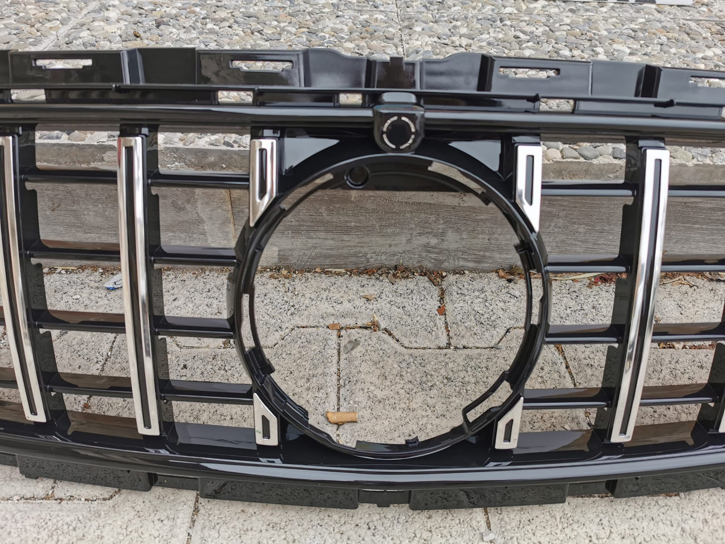 MERCEDES E-CLASS W213 S213 2020+ AMG LOOK FRONT GRILLE SATIN PROFILES