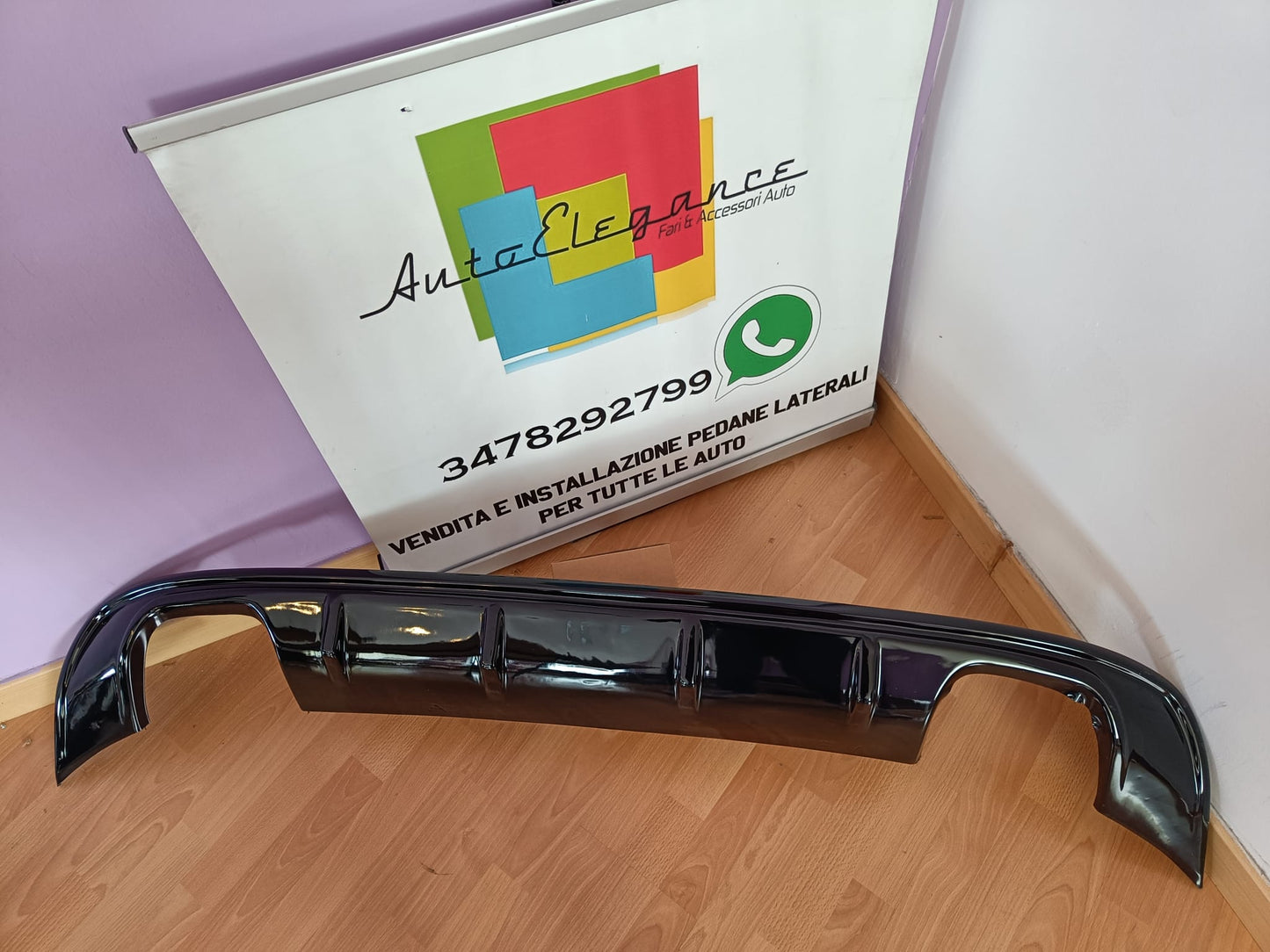 SOTTO PARAURTI AUDI A3 8V SPORTBACK 2012 AL 2015 DIFFUSORE S3