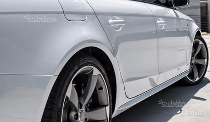0046 AUDI A4 B8 8K AVANT BERLIN MINIGONNE LATERALI SOTTO PORTA LOOK SLINE S4 RS AUTOELEGANCERICAMBI