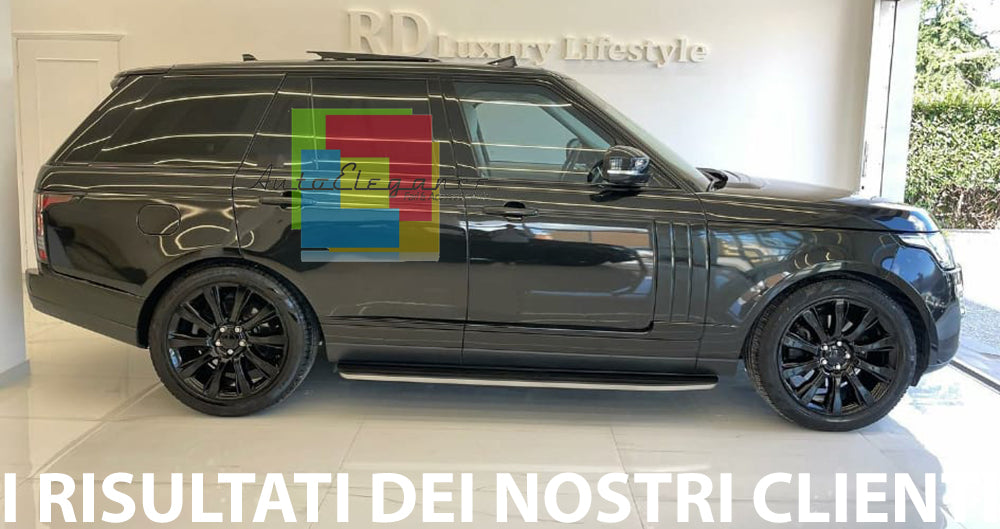 PEDANE LATERALI RANGE ROVER VOGUE L405 2012+ SOTTOPORTA IN ALLUMINIO / ABS