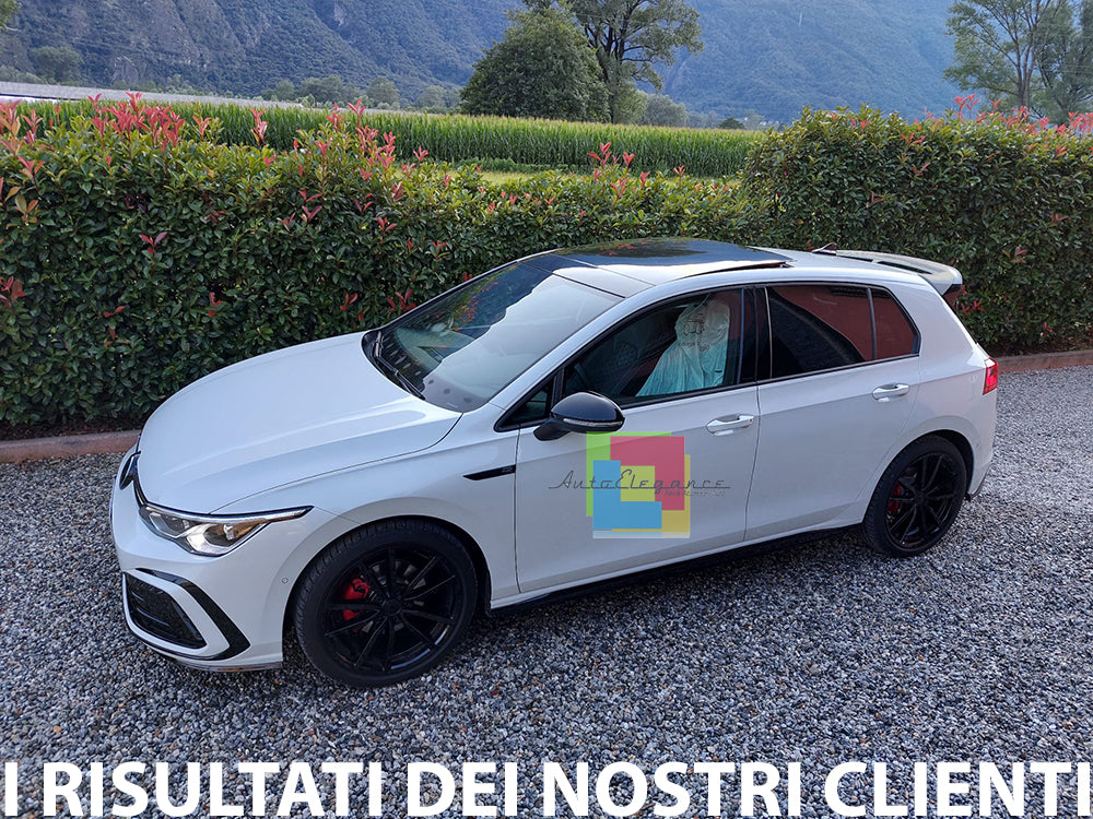 SPOILER TETTO PER VW GOLF 8 VIII 2019+ POSTERIORE LOOK RLINE NERO LUCIDO ABS