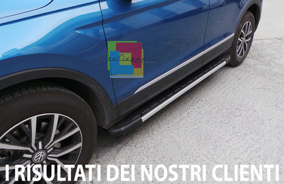 VW TIGUAN MK2 II 2016+ PEDANE LATERALI SOTTOPORTA ANTISCIVOLO TOP QUALITA