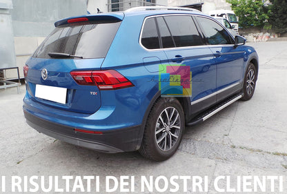 VW TIGUAN MK2 II 2016+ PEDANE LATERALI SOTTOPORTA ANTISCIVOLO TOP QUALITA