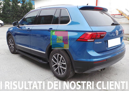 VW TIGUAN AD1 II 2016+ PEDANE LATERALI SOTTOPORTA ANTISCIVOLO NERE