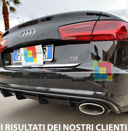 AUDI A6 4G C7 2015-2018 SOTTO PARAURTI POSTERIORE RS6 DIFFUSORE + TERMINALI AUTOELEGANCERICAMBI