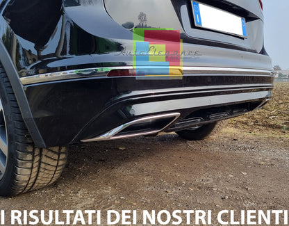 VW TIGUAN II 2016+ REAR BUMPER DIFFUSER RLINE LOOK IN ABS