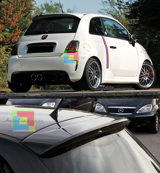 ALETTONE PER FIAT 500 2007 IN POI SPOILER POSTERIORE SUL TETTO - LOOK SPORTIVO AUTOELEGANCERICAMBI